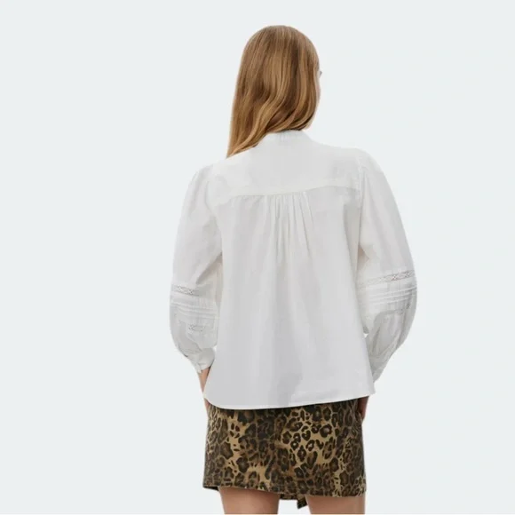 NWT Zara crochet button down shirt - Picture 4 of 9